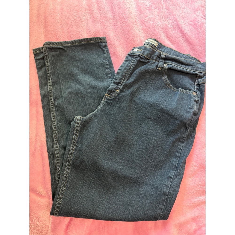Riders by Lee Relaxed Fit Straight Leg Dark Wash Stretch Jeans Womens 18M